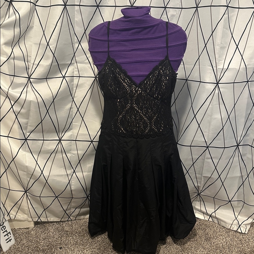 BCBG Black Lace with soft skirt